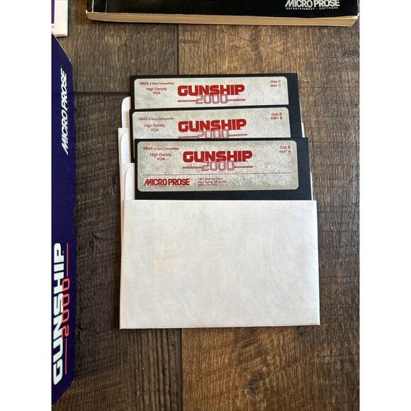 Gunship 2000 (PC, 1991) -‎ 5.25 Inch Floppy - Picture 3 of 6